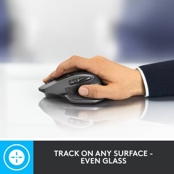 Logitech MX Master 2S Bluetooth Wireless Laser Mouse | Graphite | Rechargeable - Picture 2 of 3